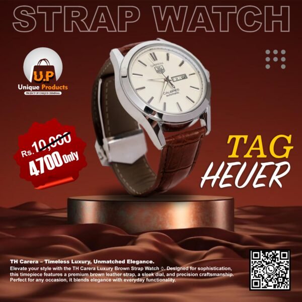 Tag Heuer Carrera Men’s Brown Dial, Brown Leather Strap