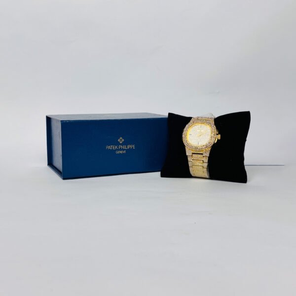 Patek Philippe Stone Watch Classic Gold Edition - Image 4